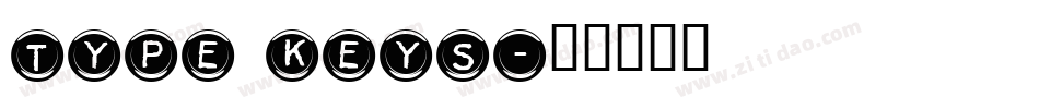 Type Keys字体转换